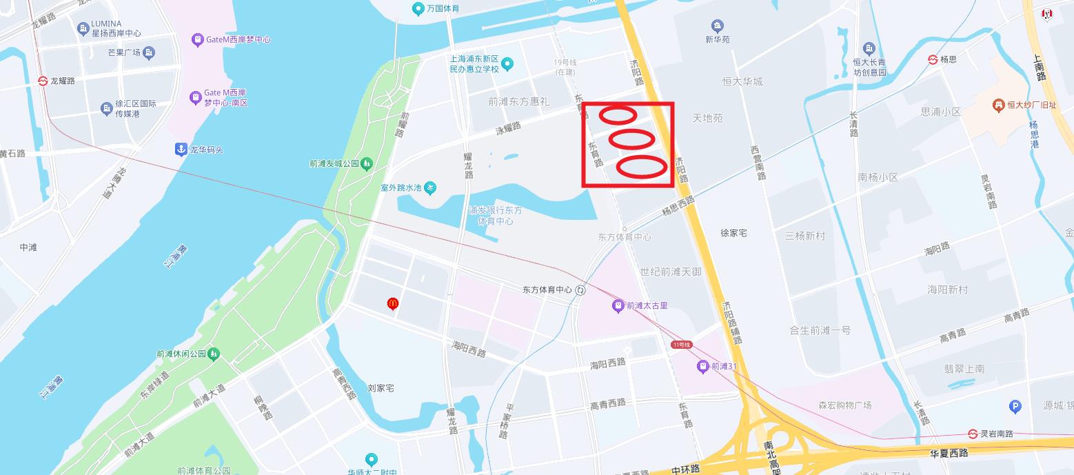 前滩世贸中心交通区位地图