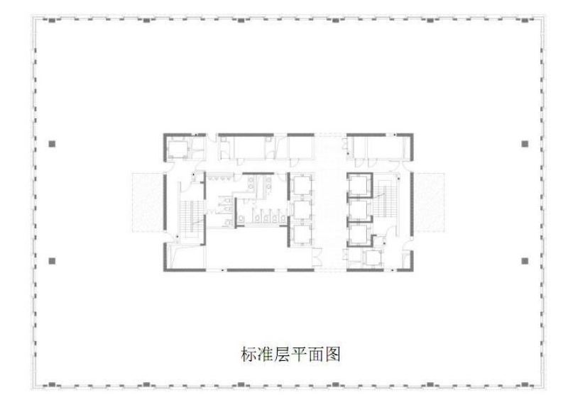 三期前滩世贸中心标准层平面布局图